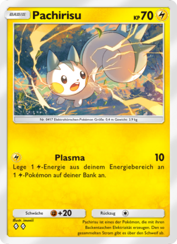 Pachirisu 025 — Shining Revelry (German Pokémon TCG card)
