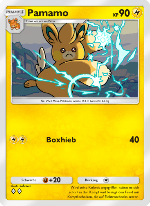Pamamo 027 — Shining Revelry (German Pokémon TCG card)