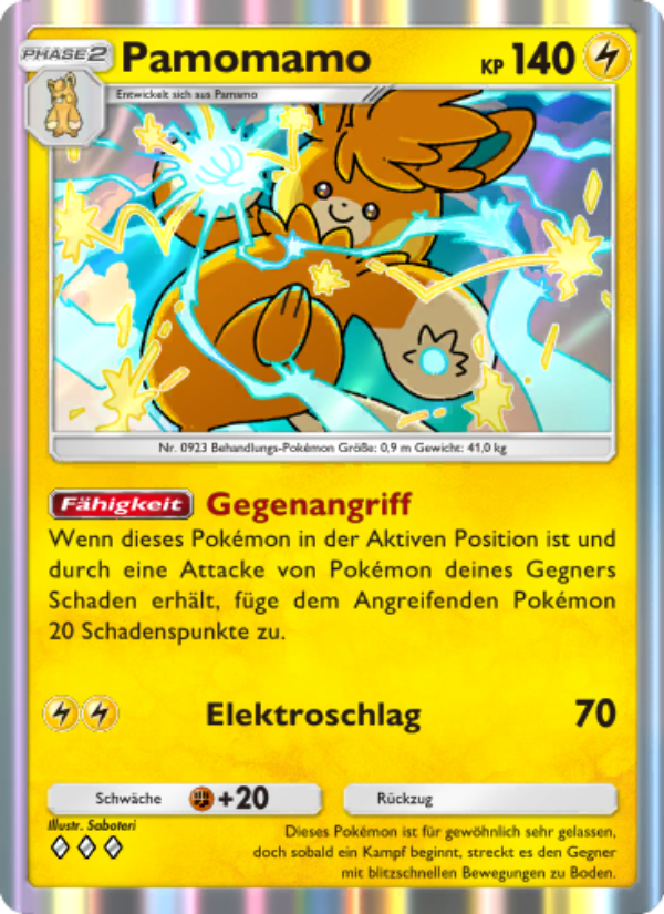 Pamomamo 028 — Shining Revelry (German Pokémon TCG card)