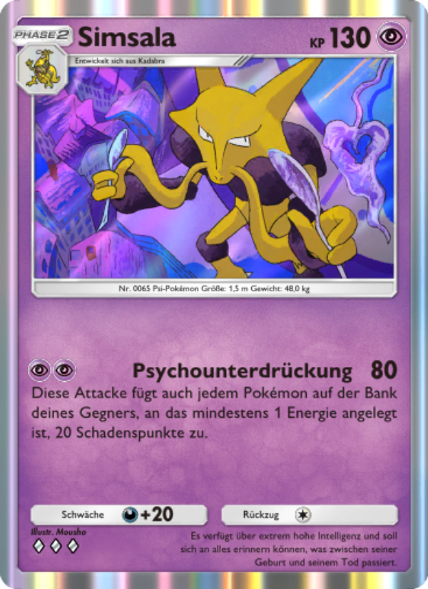 Simsala 031 — Shining Revelry (German Pokémon TCG card)