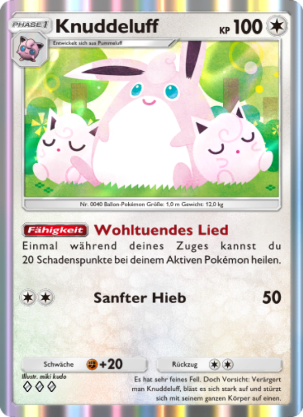 Knuddeluff 061 — Shining Revelry (German Pokémon TCG card)