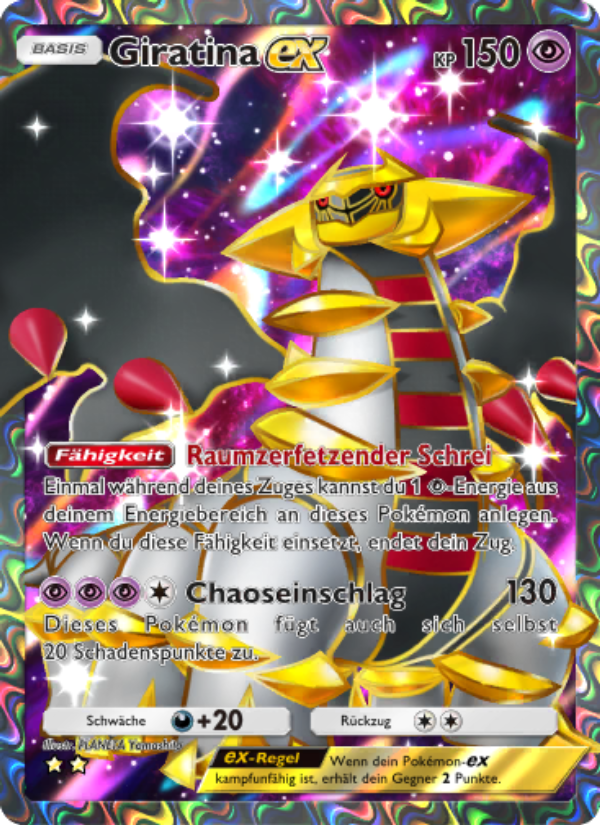 Giratina-ex 083 — Shining Revelry (German Pokémon TCG card)