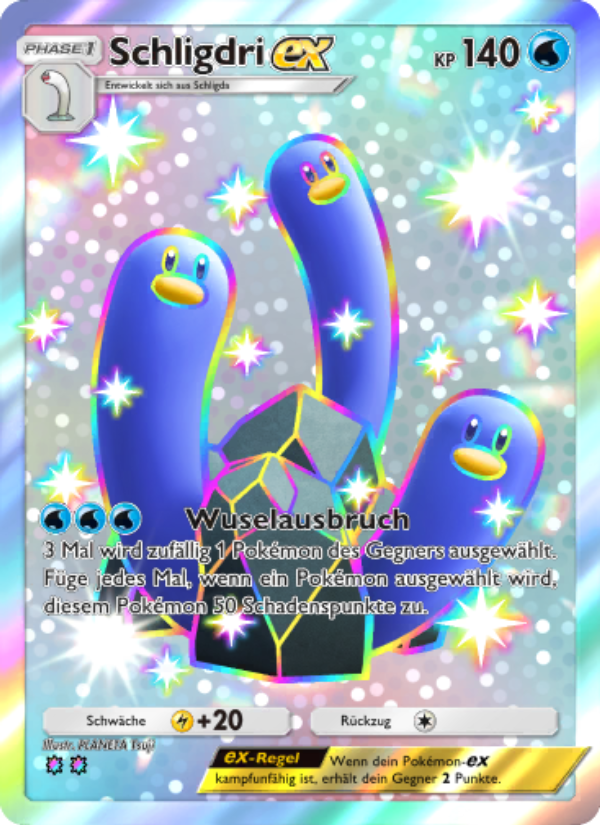Schligdri-ex 109 — Shining Revelry (German Pokémon TCG card)