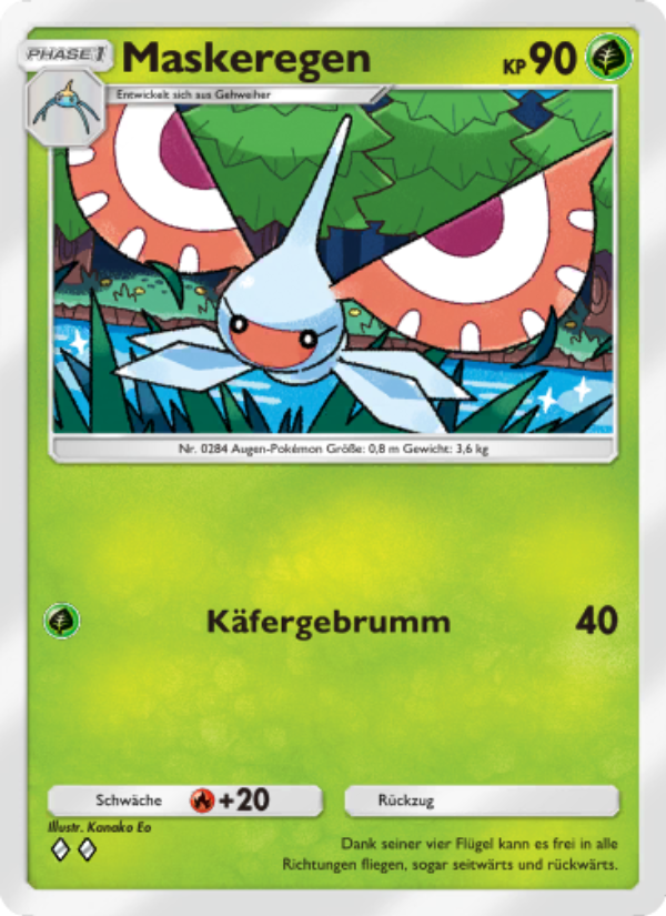 Maskeregen 004 — Celestial Guardians (German Pokémon TCG card)