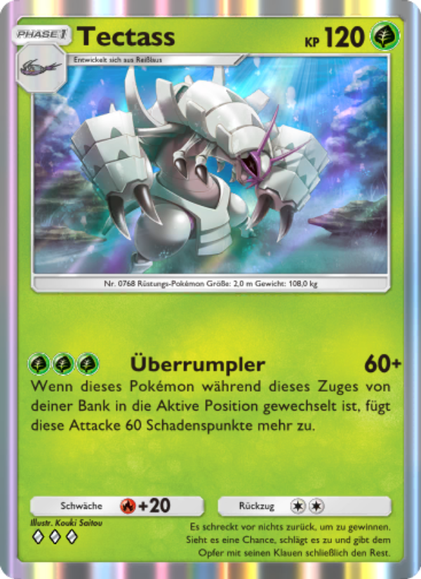 Tectass 022 — Celestial Guardians (German Pokémon TCG card)
