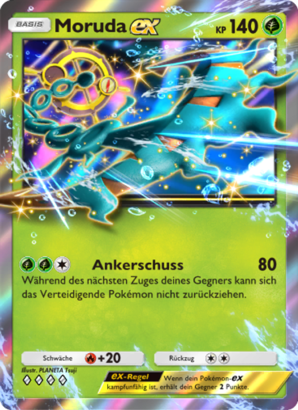 Moruda-ex 023 — Celestial Guardians (German Pokémon TCG card)
