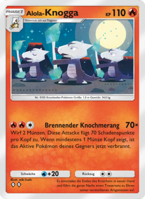 Alola-Knogga 027 — Celestial Guardians (German Pokémon TCG card)