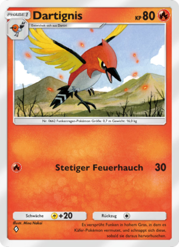 Dartignis 028 — Celestial Guardians (German Pokémon TCG card)