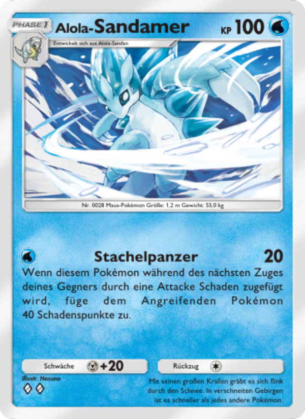 Alola-Sandamer 039 — Celestial Guardians (German Pokémon TCG card)
