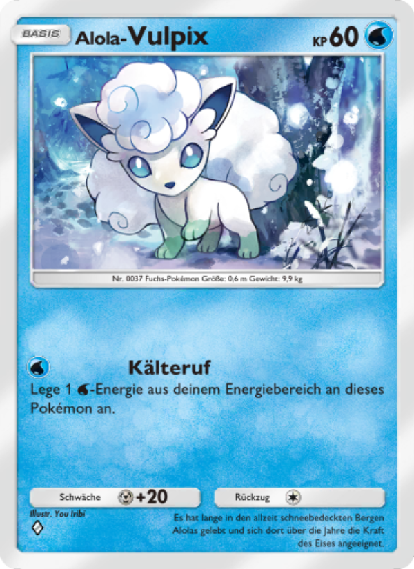 Alola-Vulpix 040 — Celestial Guardians (German Pokémon TCG card)