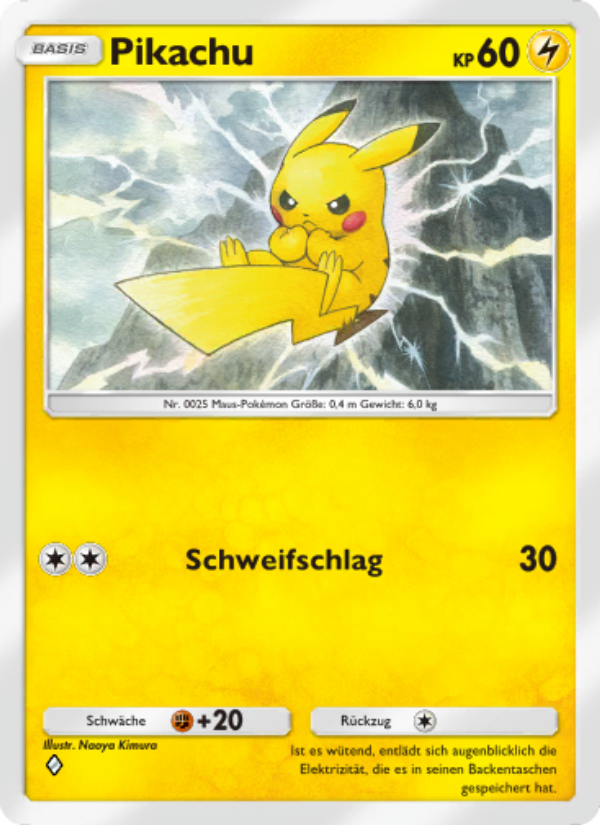 Pikachu 057 — Celestial Guardians (German Pokémon TCG card)