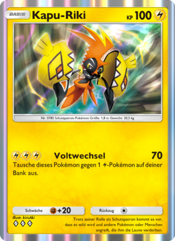Kapu-Riki 068 — Celestial Guardians (German Pokémon TCG card)