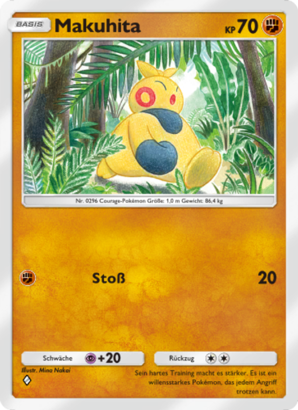 Makuhita 090 — Celestial Guardians (German Pokémon TCG card)