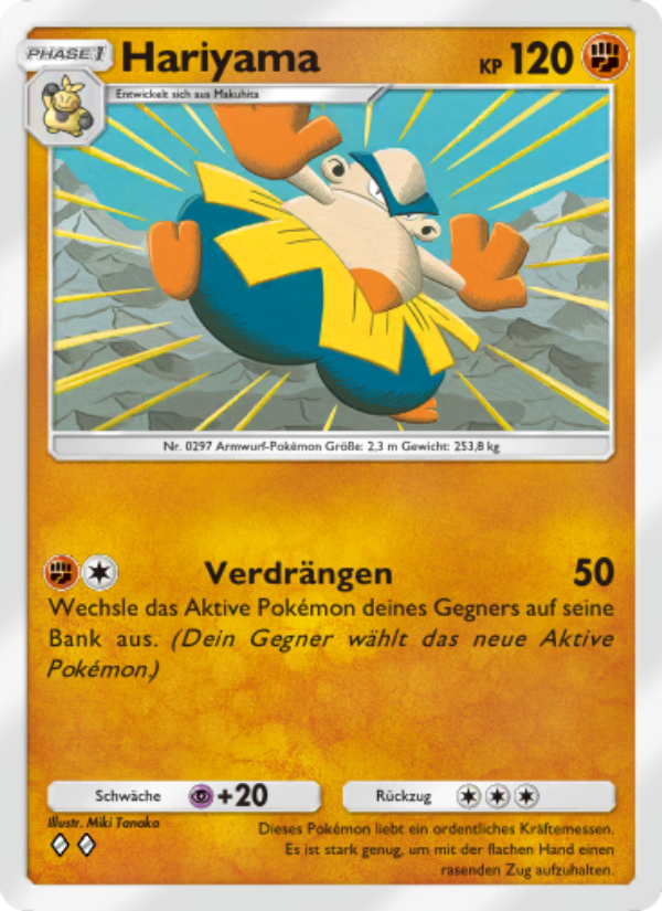Hariyama 091 — Celestial Guardians (German Pokémon TCG card)