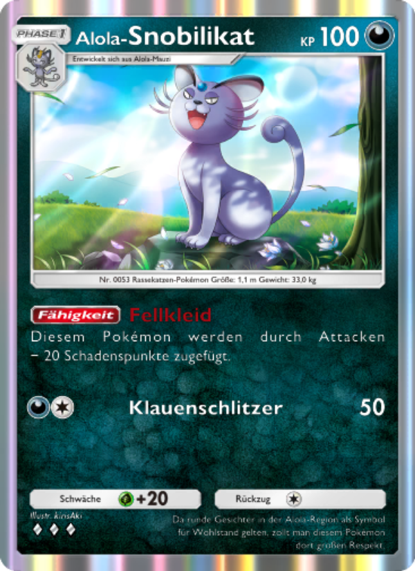 Alola-Snobilikat 109 — Celestial Guardians (German Pokémon TCG card)