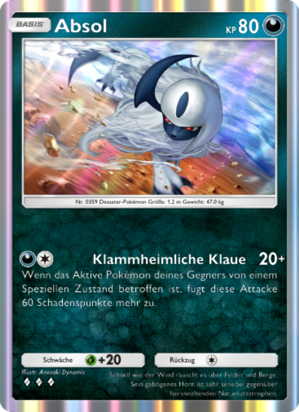 Absol 112 — Celestial Guardians (German Pokémon TCG card)