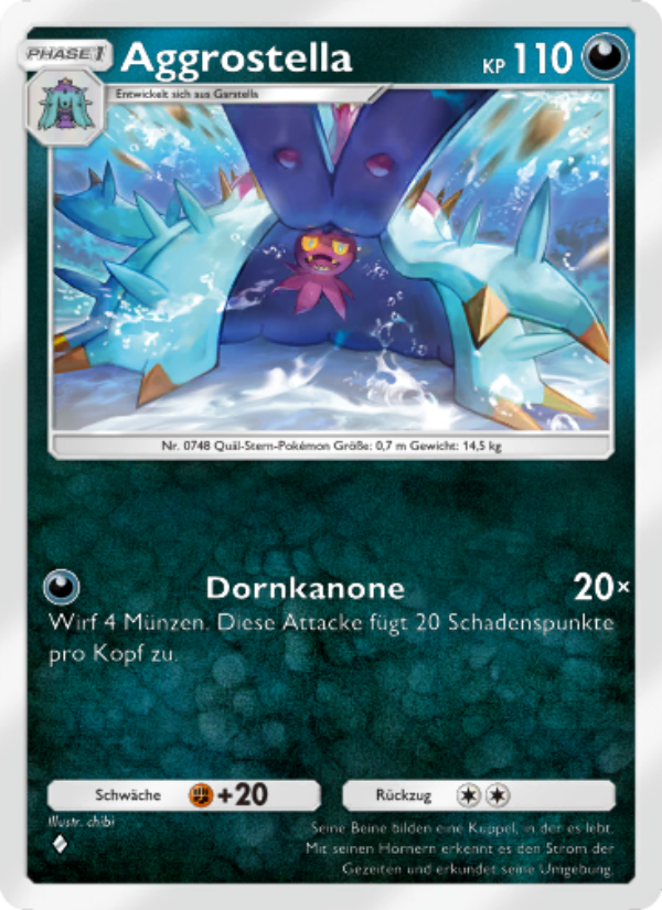 Aggrostella 116 — Celestial Guardians (German Pokémon TCG card)
