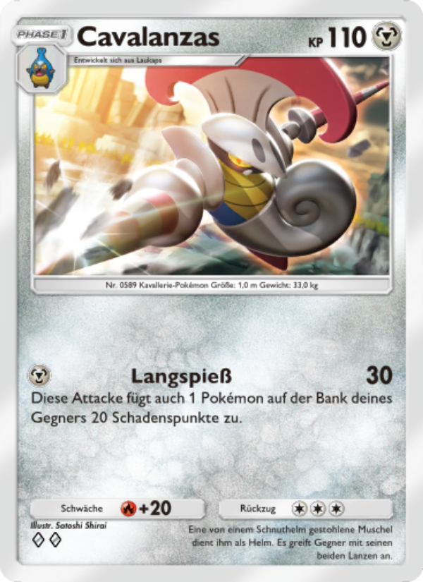 Cavalanzas 120 — Celestial Guardians (German Pokémon TCG card)