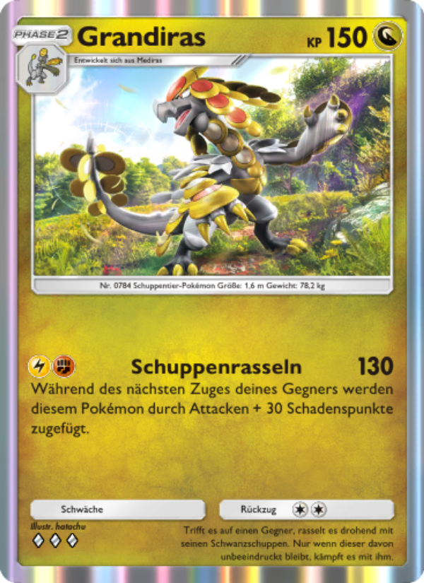 Grandiras 127 — Celestial Guardians (German Pokémon TCG card)