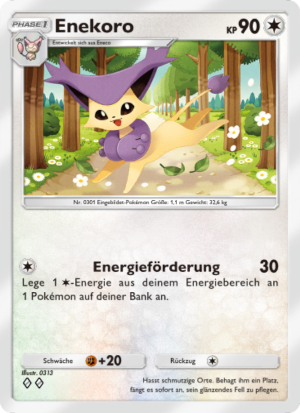 Enekoro 130 — Celestial Guardians (German Pokémon TCG card)