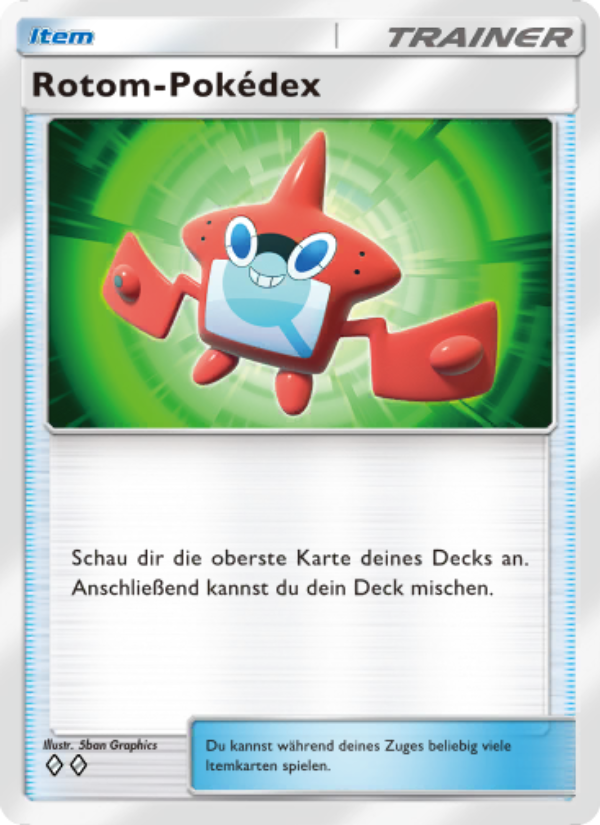 Rotom-Pokédex 145 — Celestial Guardians (German Pokémon TCG card)