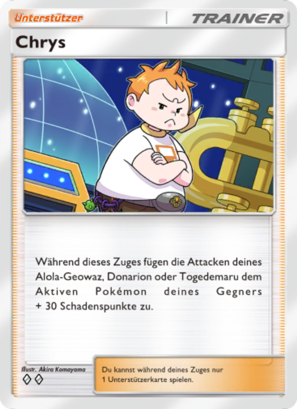 Chrys 153 — Celestial Guardians (German Pokémon TCG card)