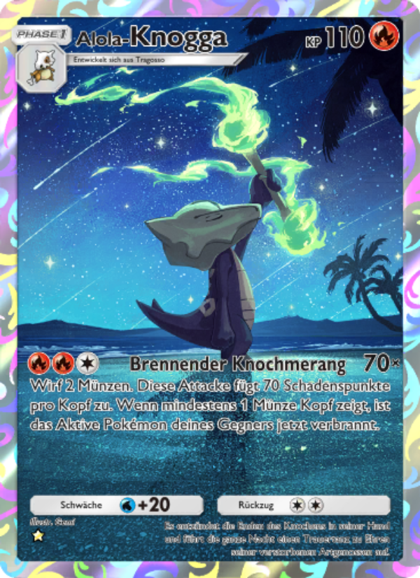 Alola-Knogga 160 — Celestial Guardians (German Pokémon TCG card)