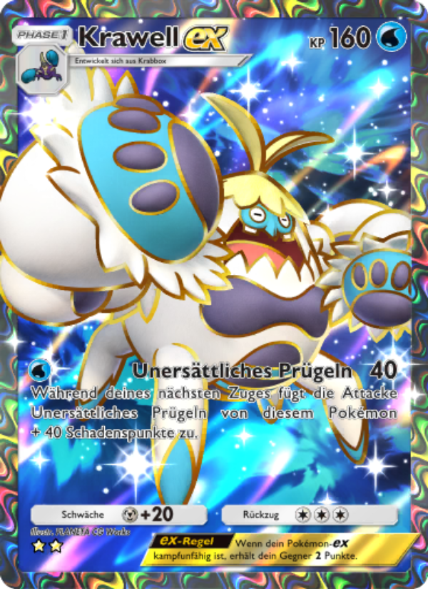 Krawell-ex 183 — Celestial Guardians (German Pokémon TCG card)