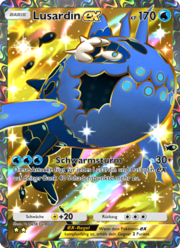 Lusardin-ex 184 — Celestial Guardians (German Pokémon TCG card)