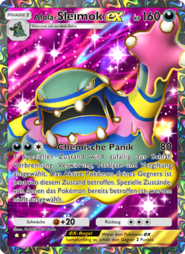 Alola-Sleimok-ex 188 — Celestial Guardians (German Pokémon TCG card)