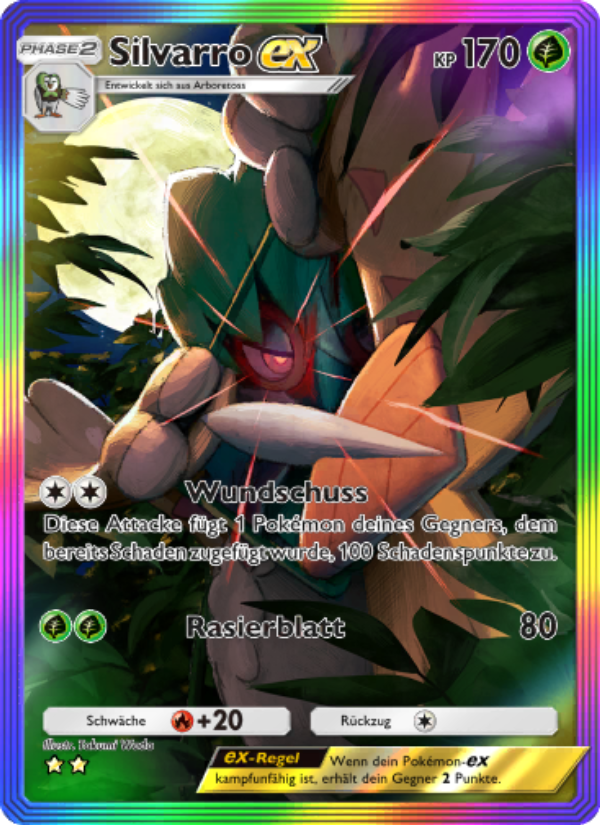 Silvarro-ex 198 — Celestial Guardians (German Pokémon TCG card)