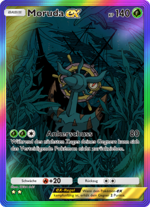 Moruda-ex 199 — Celestial Guardians (German Pokémon TCG card)
