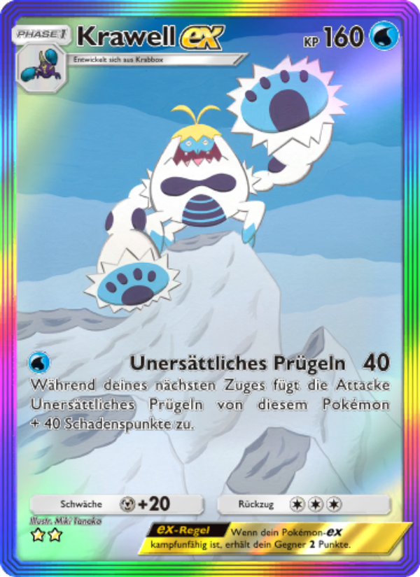 Krawell-ex 201 — Celestial Guardians (German Pokémon TCG card)