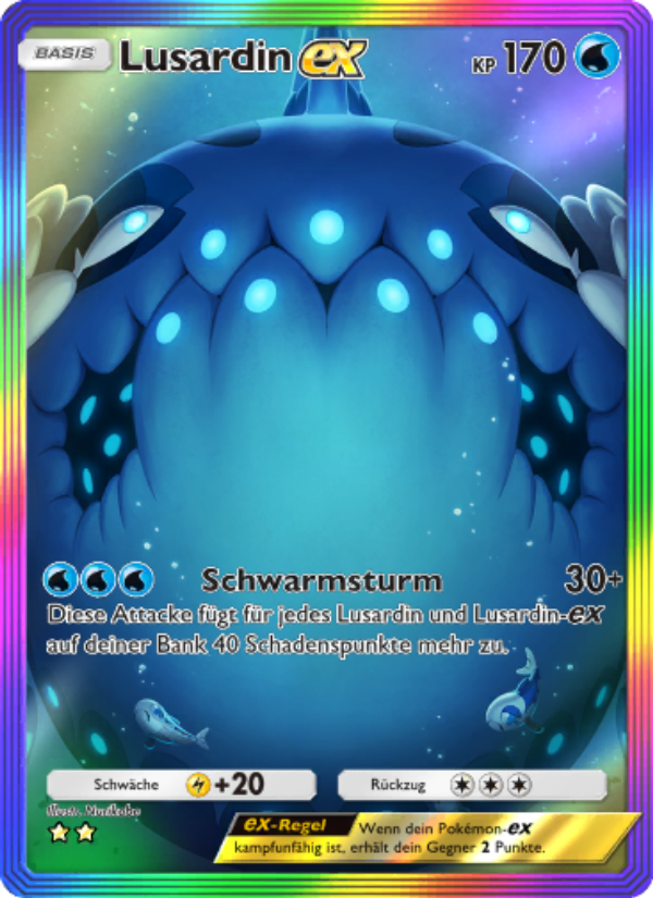 Lusardin-ex 202 — Celestial Guardians (German Pokémon TCG card)