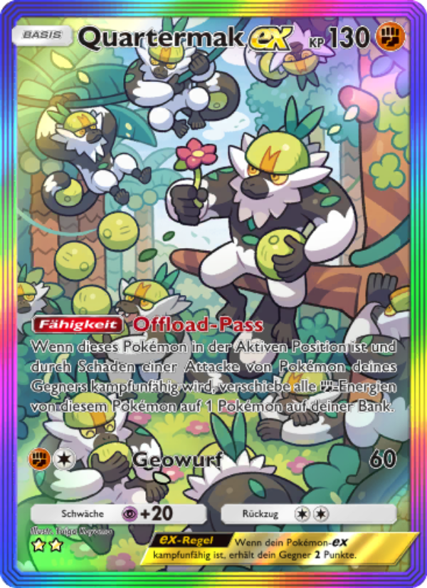 Quartermak-ex 205 — Celestial Guardians (German Pokémon TCG card)