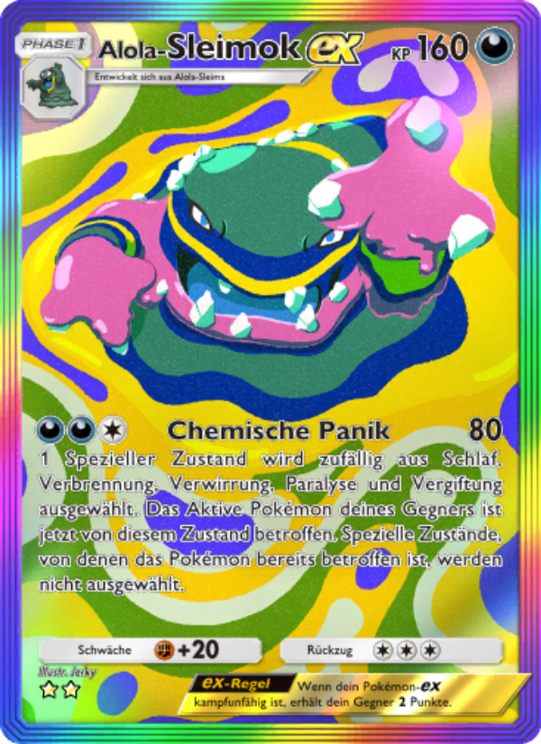 Alola-Sleimok-ex 206 — Celestial Guardians (German Pokémon TCG card)