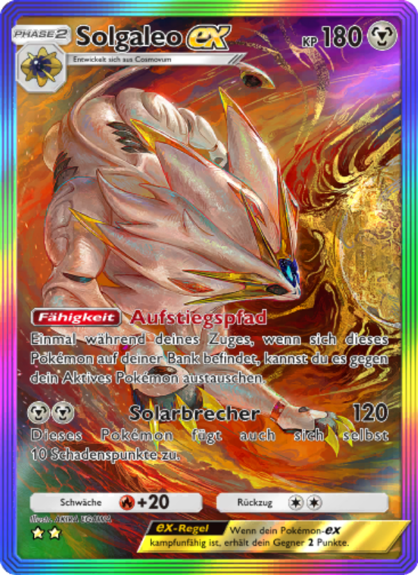 Solgaleo-ex 207 — Celestial Guardians (German Pokémon TCG card)