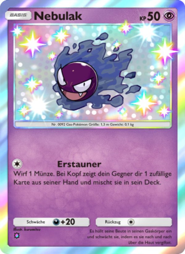Nebulak 220 — Celestial Guardians (German Pokémon TCG card)