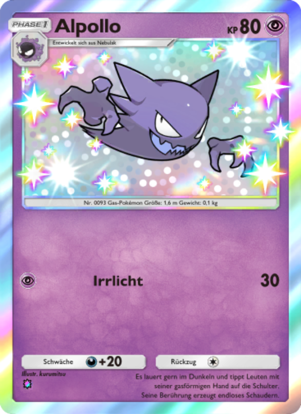 Alpollo 221 — Celestial Guardians (German Pokémon TCG card)