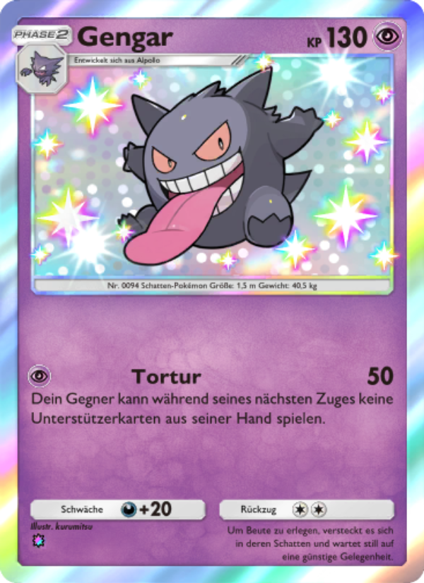 Gengar 222 — Celestial Guardians (German Pokémon TCG card)