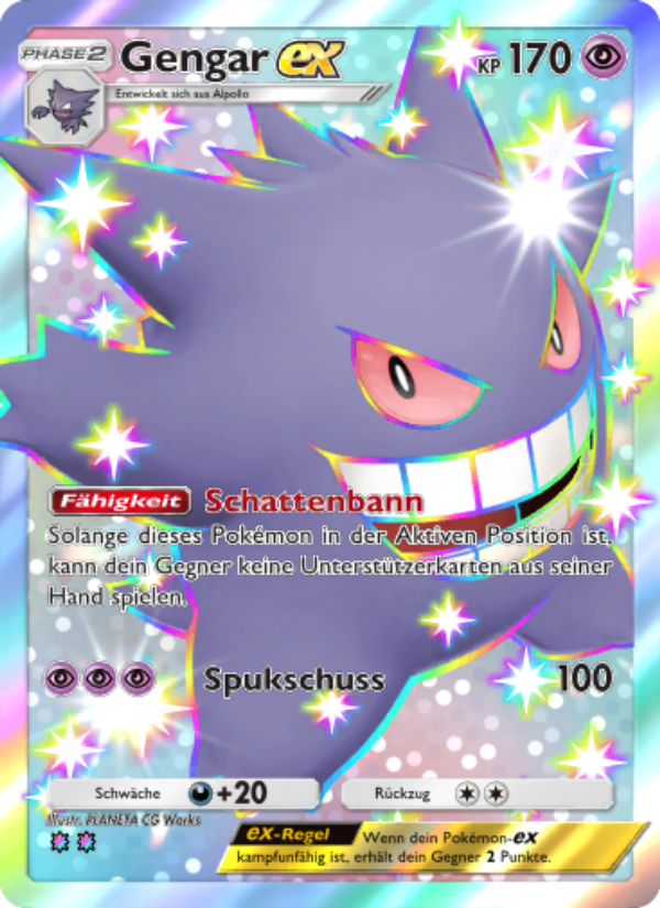 Gengar-ex 234 — Celestial Guardians (German Pokémon TCG card)