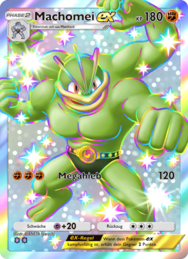 Machomei-ex 235 — Celestial Guardians (German Pokémon TCG card)