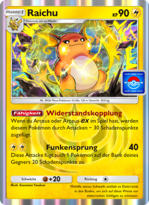 Raichu 044 — Promos-A (German Pokémon TCG card)