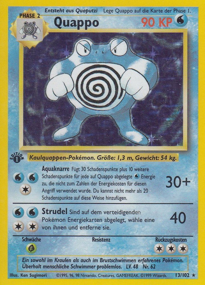 Quappo 13 — Base Set (German Pokémon TCG card)