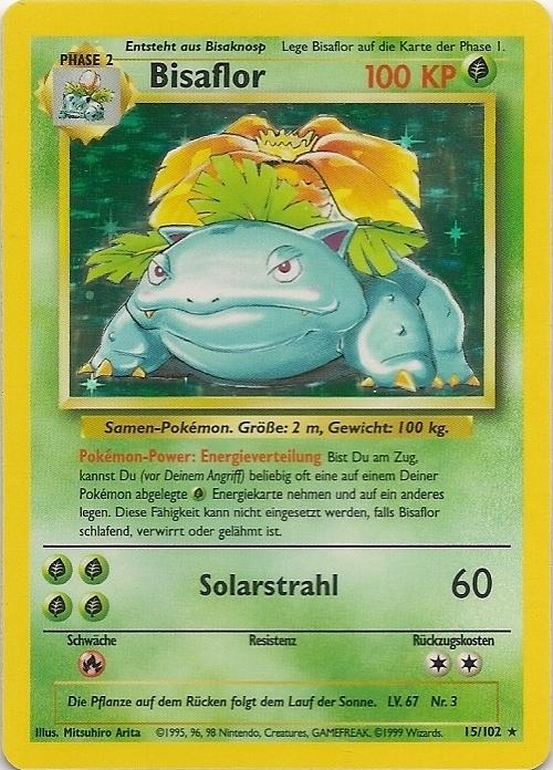 Bisaflor 15 — Base Set (German Pokémon TCG card)