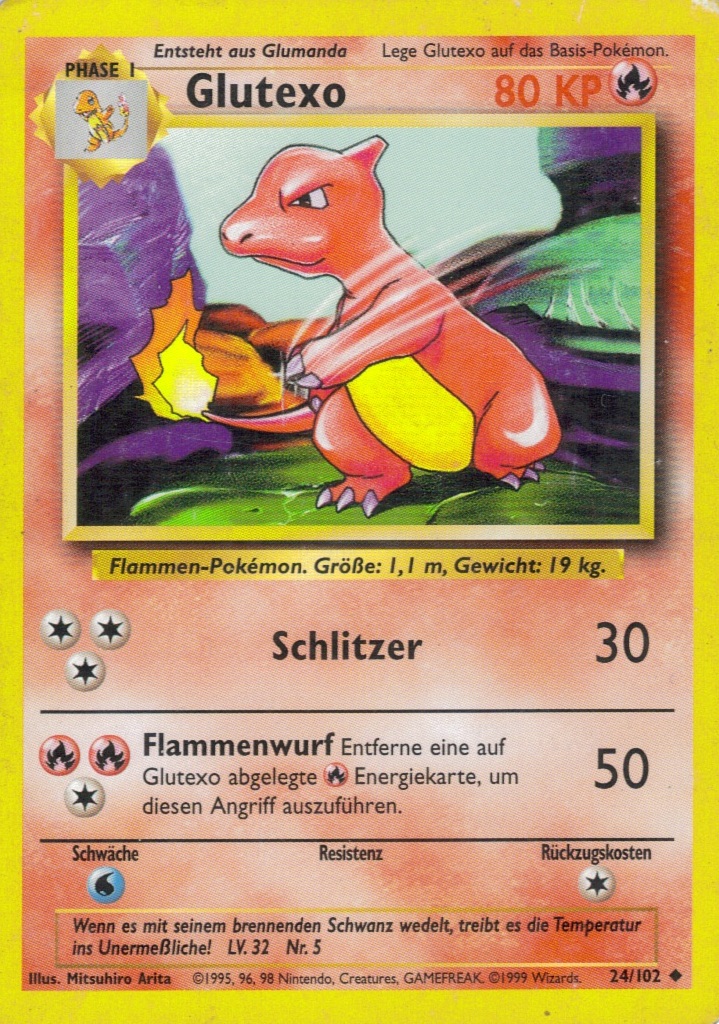 Glutexo 24 — Base Set (German Pokémon TCG card)