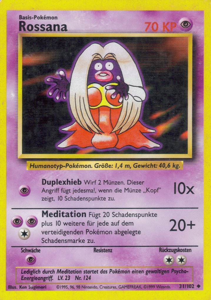 Rossana 31 — Base Set (German Pokémon TCG card)