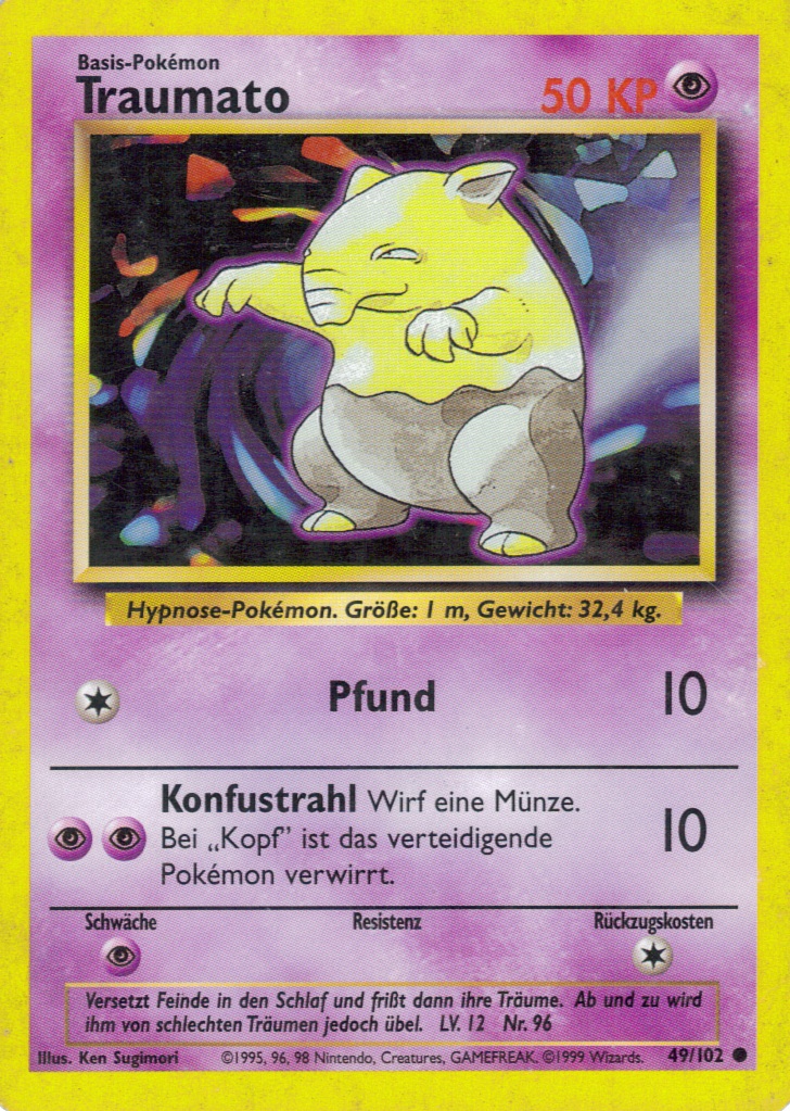Traumato 49 — Base Set (German Pokémon TCG card)