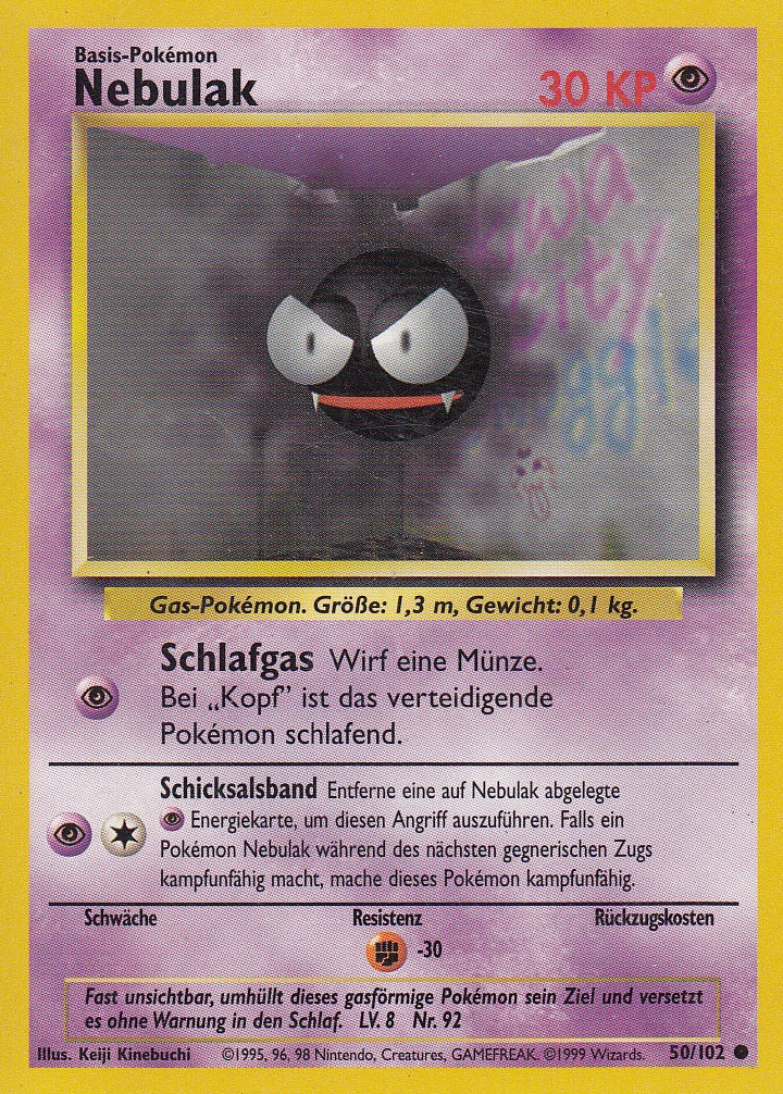 Nebulak 50 — Base Set (German Pokémon TCG card)