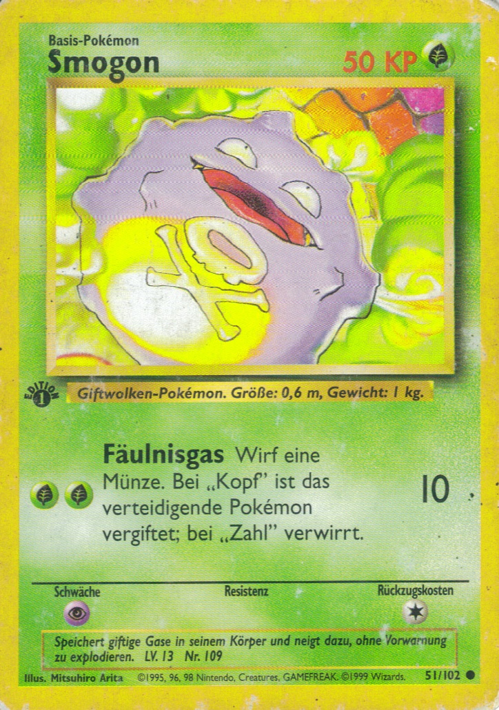 Smogon 51 — Base Set (German Pokémon TCG card)
